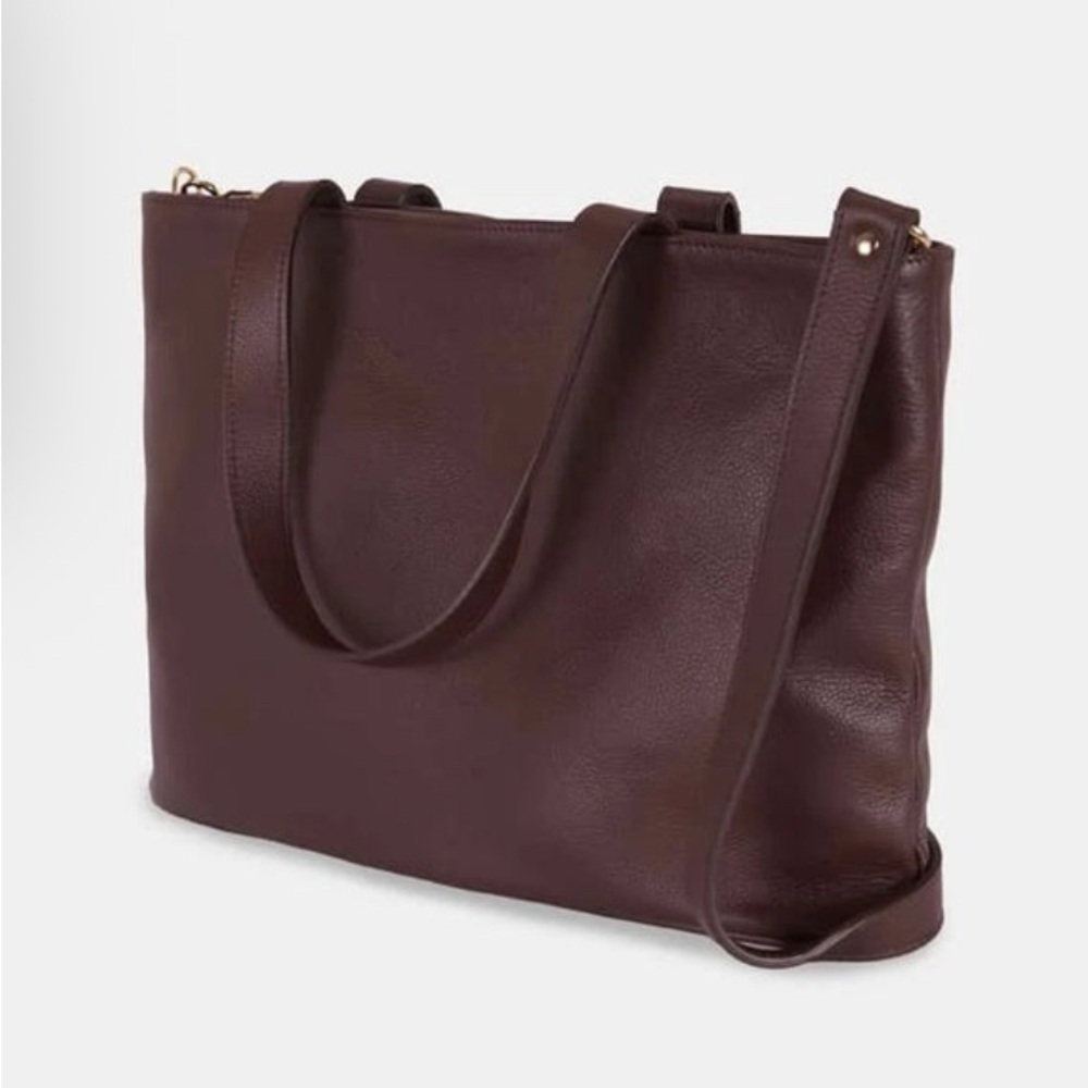 Rita Row Brown Leather Shoulder Bag - Picture 3 of 3